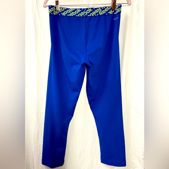 Reebok Playdry Workout Ready Collection bright blue cropped leggings - Picture 6 of 11